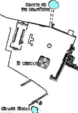 Mappa Cenote dei Sacrifici